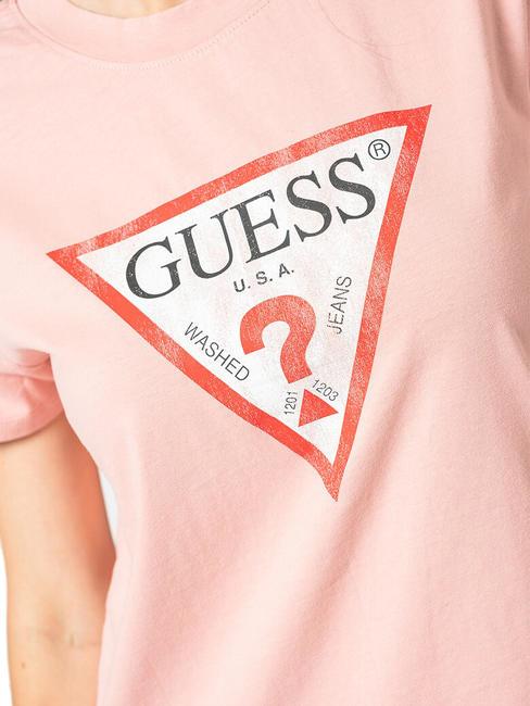 CLASSIC FIT LOGO T-Shirt mit Logo glattes Rosa - T-Shirts und Tops f&uuml;r Damen