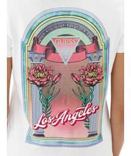 GUESS LOS ANGELES T-Shirt mit Aufdruck auf der R&uuml;ckseite Bl&uuml;ten wei&szlig; - T-Shirts und Tops f&uuml;r Damen - 4