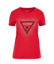GUESS STAR TRIANGLE T-Shirt mit Nieten Chili rot - T-Shirts und Tops f&uuml;r Damen - 3