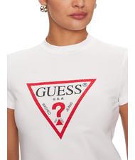 GUESS TRIANGLE STRASS T-Shirt mit Nieten purwei&szlig; - T-Shirts und Tops f&uuml;r Damen - 3