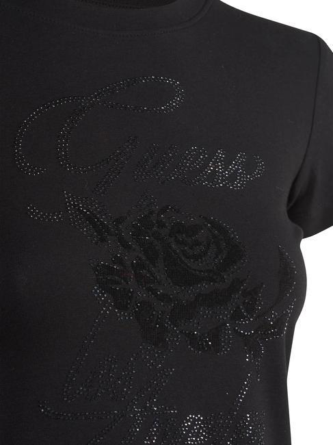 ROSE T-Shirt mit rosa Strasssteinen jetbla - T-Shirts und Tops f&uuml;r Damen