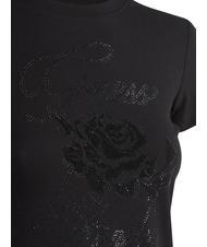 GUESS ROSE T-Shirt mit rosa Strasssteinen jetbla - T-Shirts und Tops f&uuml;r Damen - 3