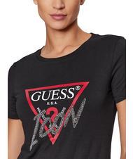 GUESS ICON T-Shirt mit Nieten jetbla - T-Shirts und Tops f&uuml;r Damen - 3