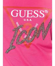 GUESS ICON T-Shirt mit Nieten rosa Punsch - T-Shirts und Tops f&uuml;r Damen - 4