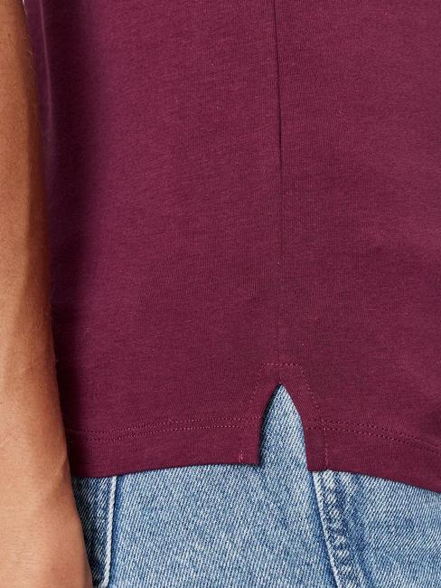 ICON T-Shirt mit Nieten Schwarzkirsche - T-Shirts und Tops f&uuml;r Damen