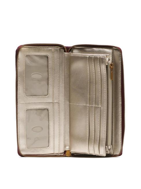 AVETA Geldb&ouml;rse mit umlaufendem Rei&szlig;verschluss Merlot - Brieftaschen Damen