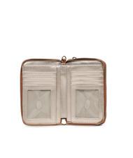 GUESS MERIDIAN Geldb&ouml;rse mit umlaufendem Rei&szlig;verschluss COGNAC - Brieftaschen Damen - 2