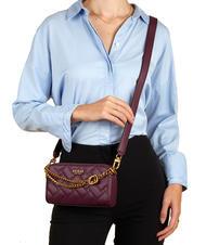 GUESS GRACELYNN Status Mini-Umh&auml;ngetasche Pflaume - Damentaschen - 5