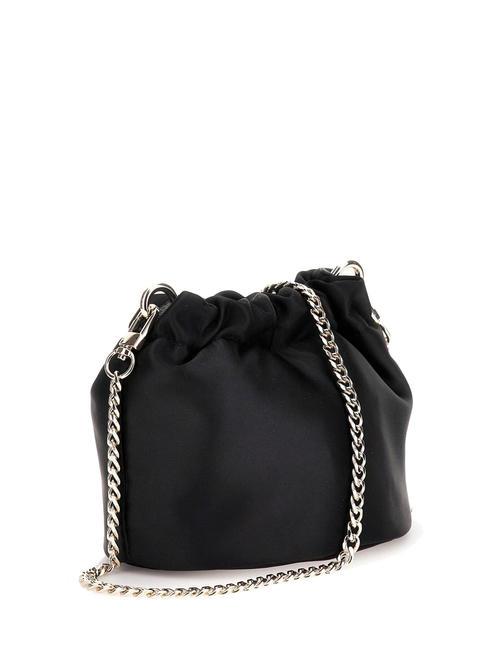 VELINA Beuteltasche mit Kettenschultergurt SCHWARZ - Damentaschen