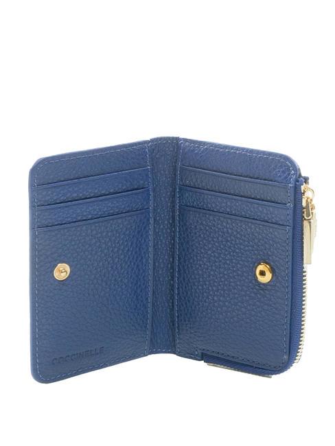 METALLIC SOFT Mittlere Damengeldb&ouml;rse Cura&ccedil;ao-Blau - Brieftaschen Damen