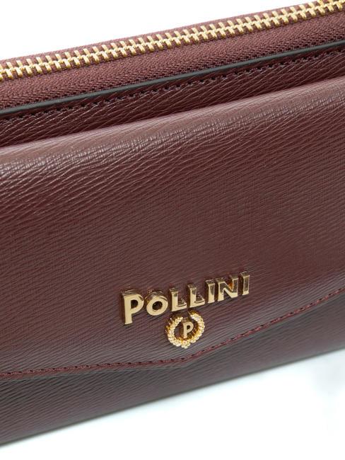 GRAINED Schulter-Clutch-Geldb&ouml;rse BORDEAUX / B - Brieftaschen Damen