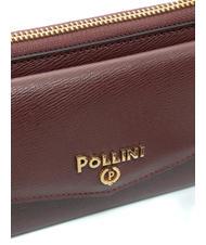 POLLINI GRAINED Schulter-Clutch-Geldb&ouml;rse BORDEAUX / B - Brieftaschen Damen - 4