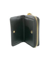 POLLINI GRAINED Kleine Geldb&ouml;rse mit umlaufendem Rei&szlig;verschluss Schwarz - Brieftaschen Damen - 2