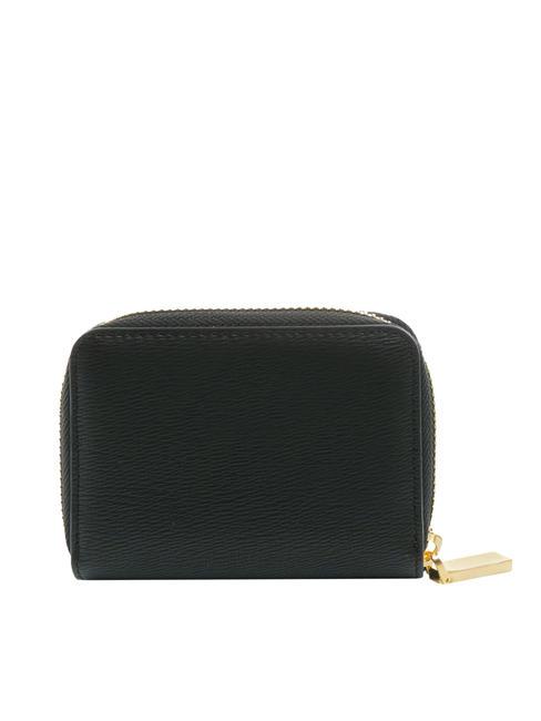 GRAINED Kleine Geldb&ouml;rse mit umlaufendem Rei&szlig;verschluss Schwarz - Brieftaschen Damen