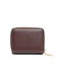 POLLINI GRAINED Kleine Geldb&ouml;rse mit umlaufendem Rei&szlig;verschluss BORDEAUX / B - Brieftaschen Damen - 3