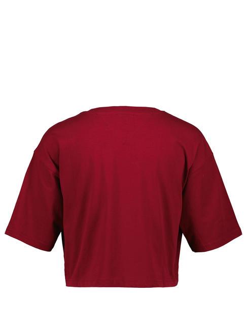 TOMMY JEANS New Varsity Baumwoll t-shirt Rot - T-Shirts und Tops f&uuml;r Damen