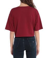 TOMMY HILFIGER TOMMY JEANS New Varsity Baumwoll t-shirt Rot - T-Shirts und Tops f&uuml;r Damen - 2