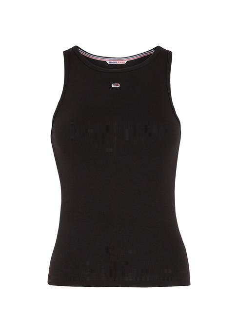 TOMMY JEANS Essential Tanktop aus Baumwolle SCHWARZ - T-Shirts und Tops f&uuml;r Damen