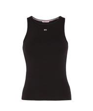 TOMMY HILFIGER TOMMY JEANS Essential Tanktop aus Baumwolle SCHWARZ - T-Shirts und Tops f&uuml;r Damen - 3