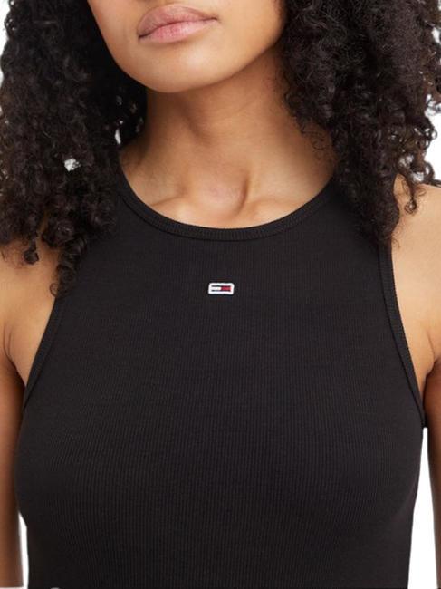 TOMMY JEANS Essential Tanktop aus Baumwolle SCHWARZ - T-Shirts und Tops f&uuml;r Damen