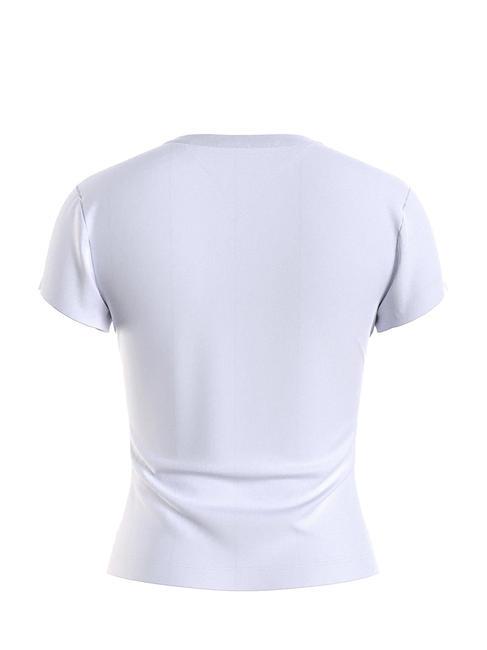 TOMMY JEANS Serif Linear T-Shirts Wei&szlig; - T-Shirts und Tops f&uuml;r Damen