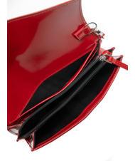 TRUSSARDI SALIS Clutch aus gl&auml;nzendem Leder Kirsche - Brieftaschen Damen - 5