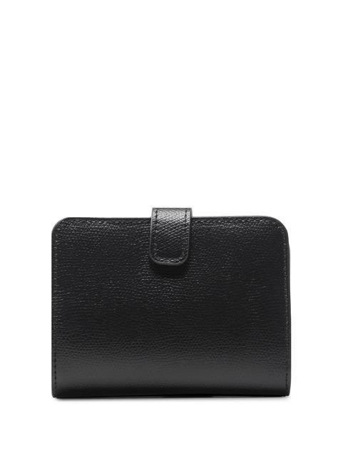 CAMELIA COMPACT Kleine Geldbörse aus Leder Schwarz - Brieftaschen Damen