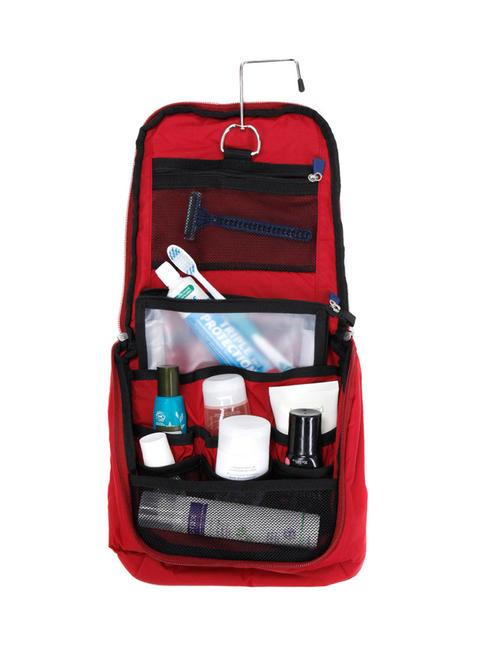 GLOBAL TA Toilettenset mit Haken ROT - Reisezubeh&ouml;r