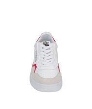 BIKKEMBERGS BASKET Ledersneaker Eis/Rot - Herrenschuhe - 3