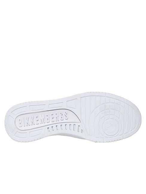 BASKET Ledersneaker Eis/Rot - Herrenschuhe