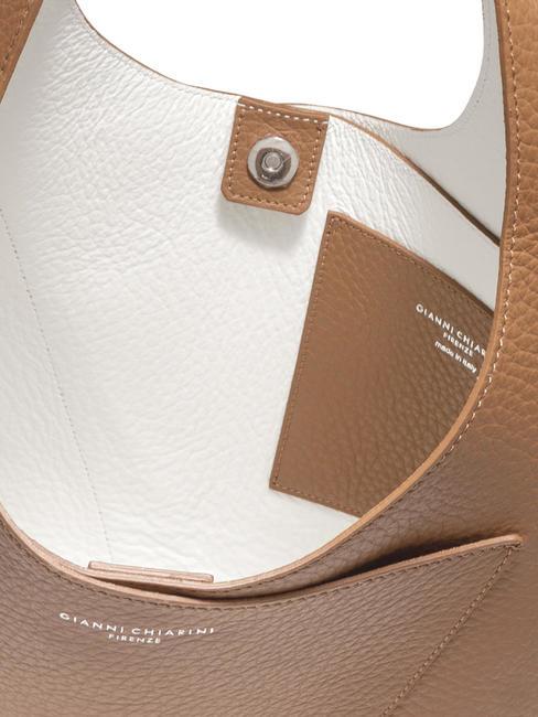 EUFORIA Ledertasche mit Beutel Toffee-wei&szlig; - Damentaschen