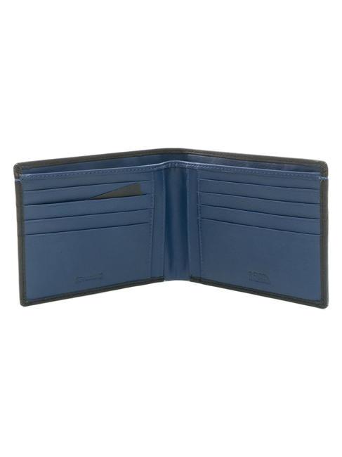 COLOR WALLET Ledergeldbörse schwarz/marine - Brieftaschen Herren