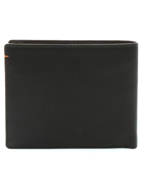 COLOR WALLET Ledergeldbörse braun/orange - Brieftaschen Herren