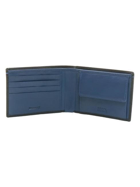 COLOR WALLET  Kleine Geldb&ouml;rse aus Leder schwarz/marine - Brieftaschen Herren