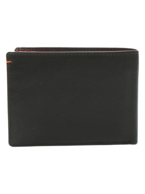 COLOR WALLET Zweifarbige Lederbrieftasche braun/orange - Brieftaschen Herren