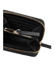 TRUSSARDI YUMA Kleine Lederbrieftasche mit umlaufendem Rei&szlig;verschluss - Brieftaschen Damen