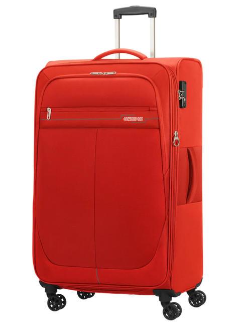 DEEP DIVE Set mit 3 Trolleys: Kabine, mittel und gro&szlig;, erweiterbar rot / grau - Trolleyset