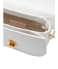 COCCINELLE DEW Umh&auml;ngetasche aus geh&auml;mmertem Leder strahlend wei&szlig; - Damentaschen - 5