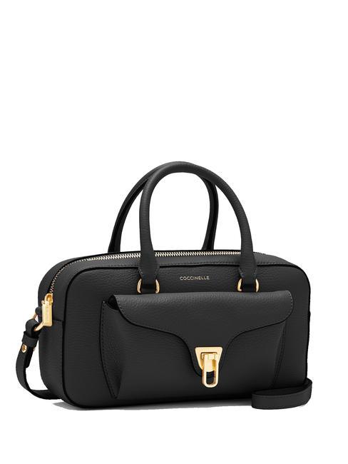 BEAT SOFT Lederhandtasche mit Schultergurt Schwarz - Damentaschen