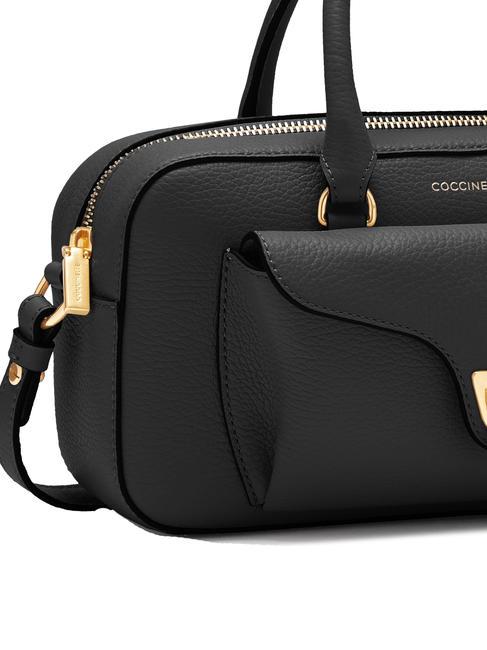 BEAT SOFT Lederhandtasche mit Schultergurt Schwarz - Damentaschen
