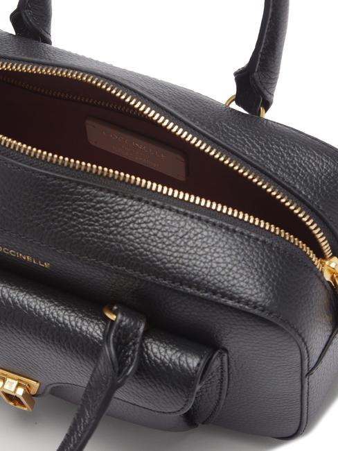 BEAT SOFT Lederhandtasche mit Schultergurt Schwarz - Damentaschen