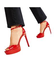 GUESS ALDEN2 Hohe Sandalen ROT - Damenschuhe - 7