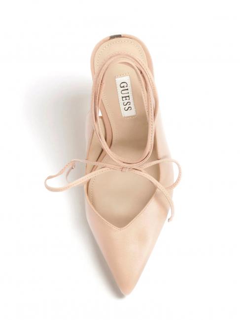 BRIOLA Dekollet&eacute; aus Leder BEIGE - Damenschuhe