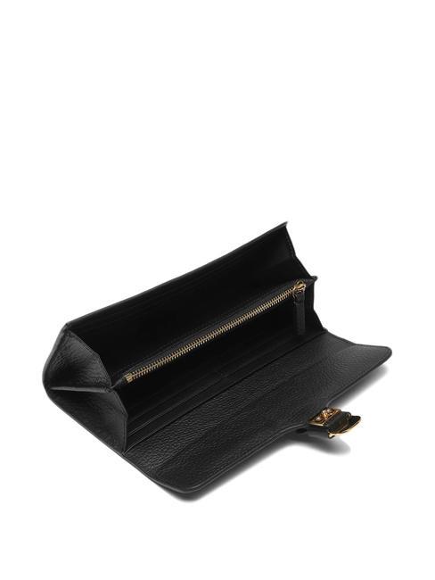 NEOFIRENZE SOFT  Kontinentales Portemonnaie aus Leder Schwarz - Brieftaschen Damen