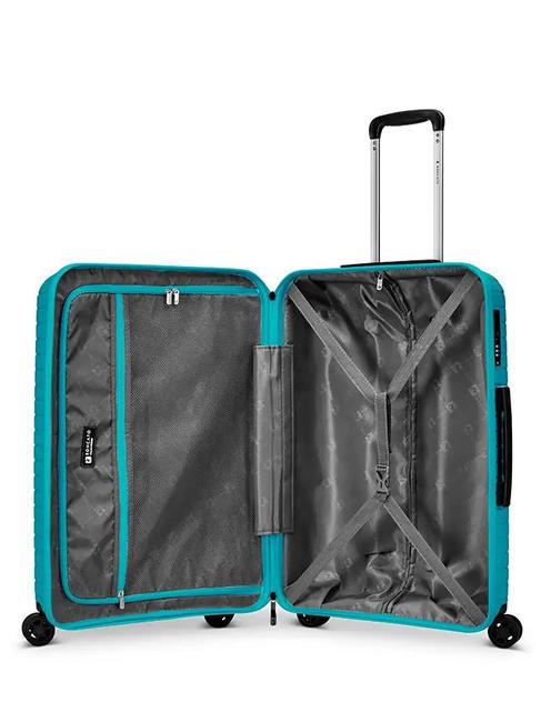 HEXA Set mit 3 Trolleys: Kabine + mittel + gro&szlig; blauer Fluss - Trolleyset
