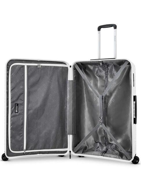 HEXA Set mit 3 Trolleys: Kabine + mittel + gro&szlig; Wei&szlig; - Trolleyset