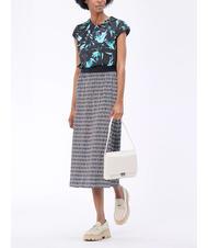 CALVIN KLEIN ARCHIVE HARDWARE SHINY Glänzende Umhängetasche dunkel ecru - Damentaschen - 6