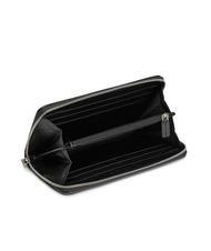 CALVIN KLEIN LETTERING LOGO   Schwarz/Metallic-Logo - Brieftaschen Damen - 2