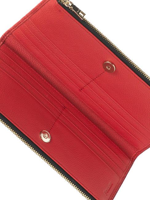 HERITAGE CLASSIC  HERITAGE CLASSIC Brieftasche mit doppeltem Rei&szlig;verschluss schwarzer Lack - Brieftaschen Damen