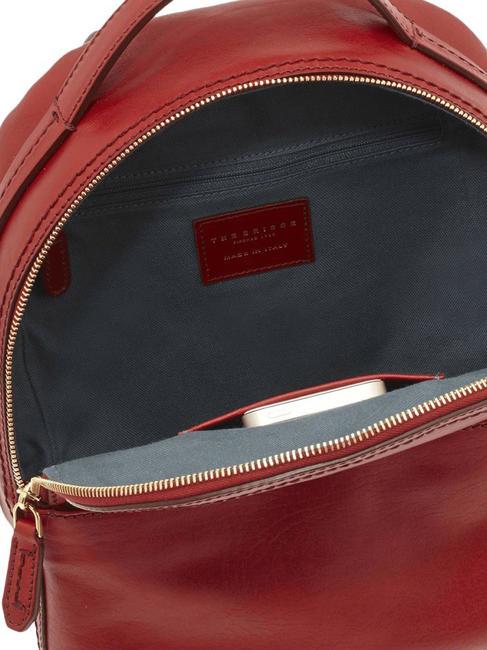 PEARLDISTRICT PEARLDISTRICT Rucksack aus Leder Johannisbeere / Gold - Damentaschen